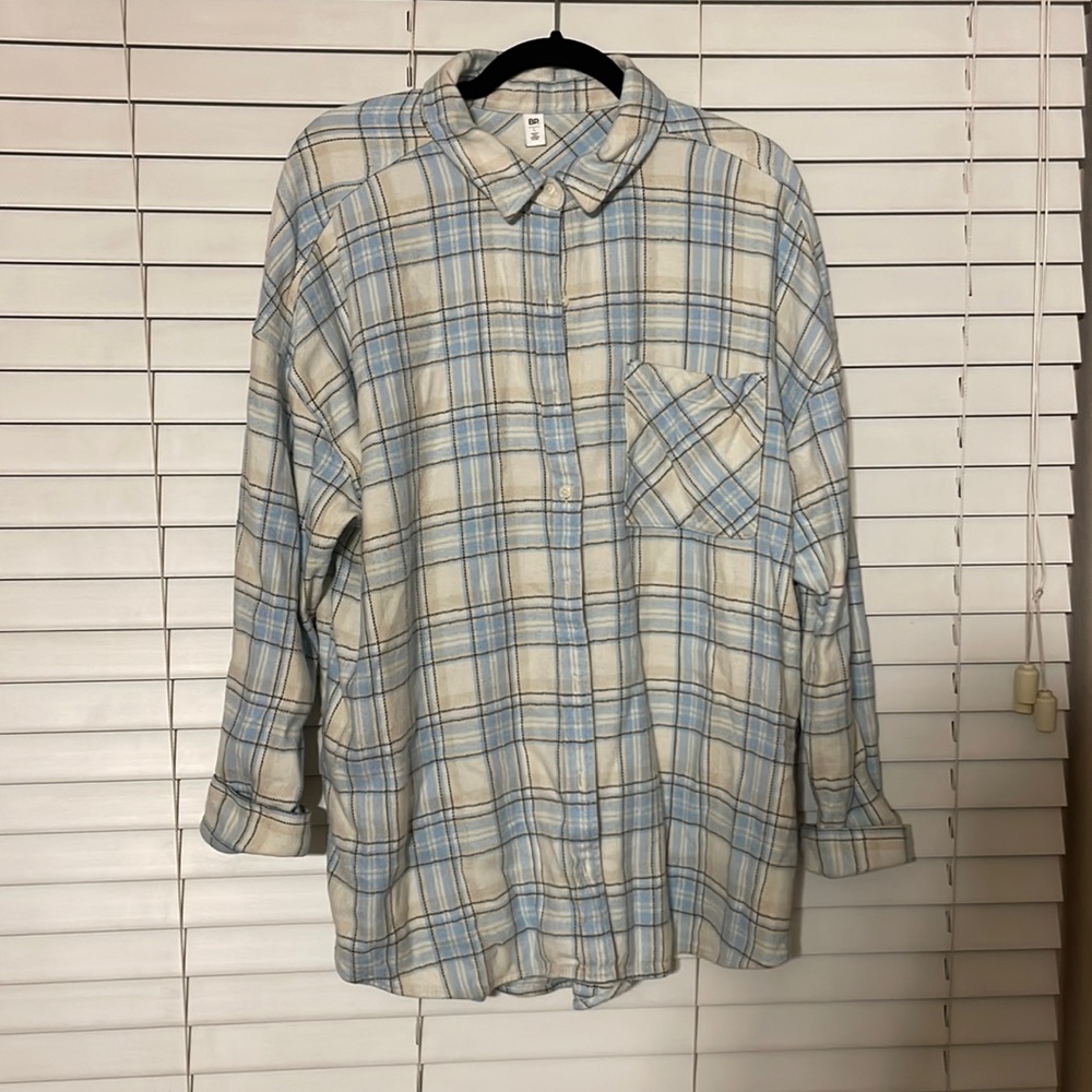 Blue/cream flannel
